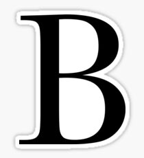 The Letter B Stickers | Redbubble