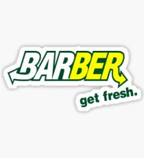 Pegatina Barber Get Fresh "Subway"