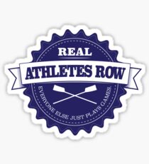 Real Athletes Row Sticker