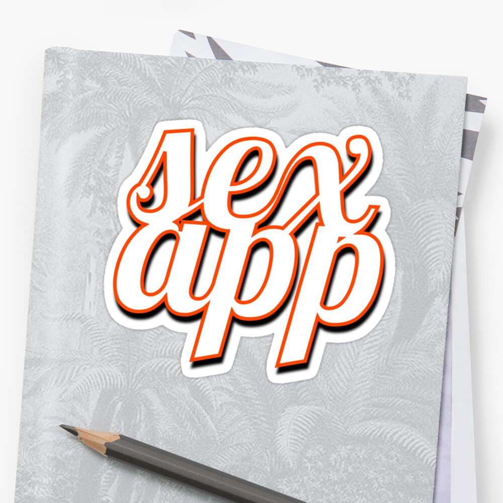 Sex App Sticker By Karmadesigner Redbubble