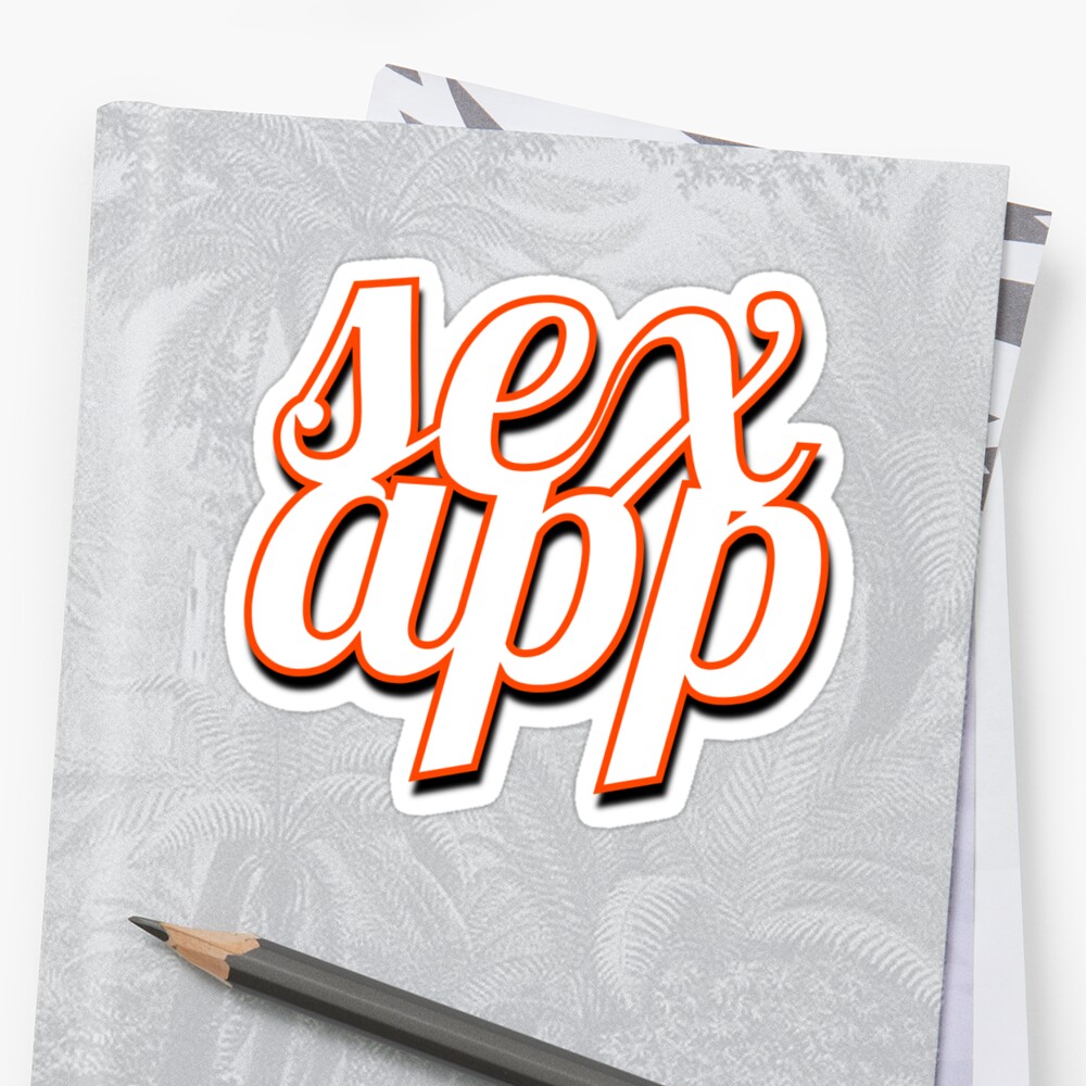 Sex App Sticker By Karmadesigner Redbubble 9602