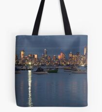 Melbourne skyline as seen from Williamstown Tote Bag