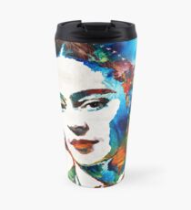 Taza de viaje Arte de Frida Kahlo - Viva La Frida - Por Sharon Cummings
