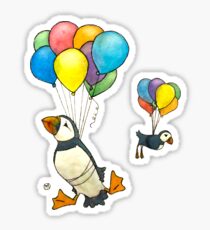 The Puffins Are Getting Carried Away Sticker