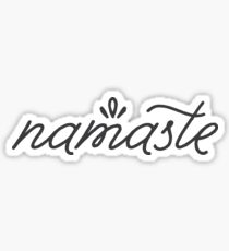 Namaste grey Sticker