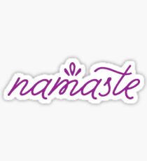 Namaste-lila Sticker