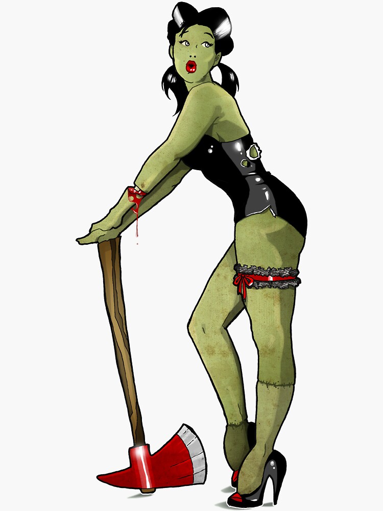 zombie pin up shirt