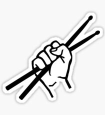 Drummer drumsticks Sticker