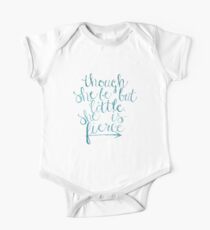 though she be but little she is fierce One Piece - Short Sleeve