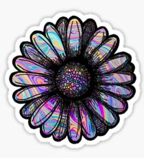 Rainbow Swirl Flower Sticker