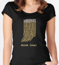 Drink Local - Indiana Beer Shirt Women's Fitted Scoop T-Shirt