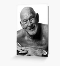 Elderly Gent Greeting Card