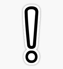 Exclamation Mark Stickers Redbubble