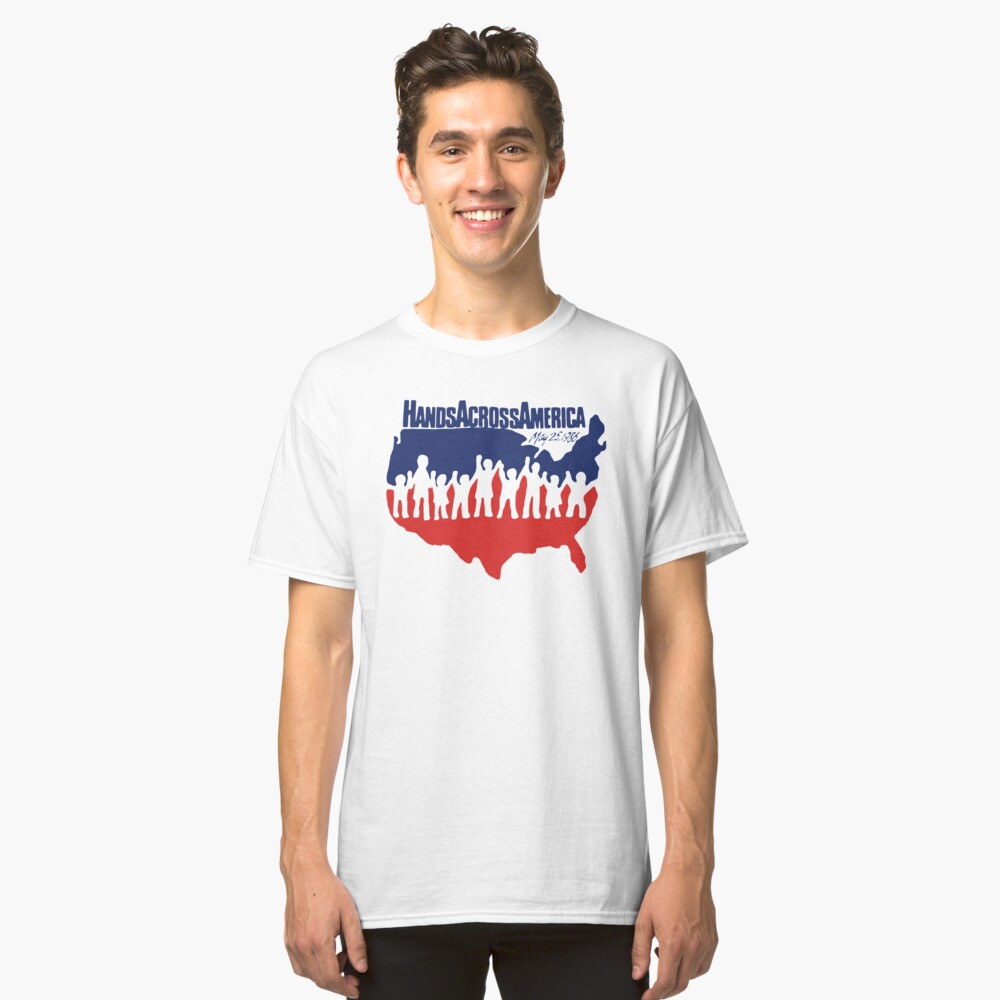 hands across america shirt vintage