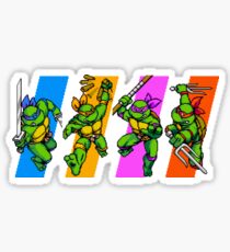 TMNT Turtles in Time Characters Sticker