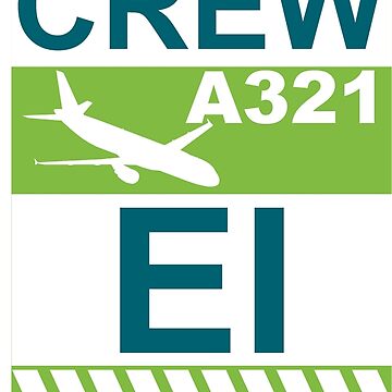 Artwork thumbnail, EI Airbus A321 Crew Dublin by AvGeekCentral