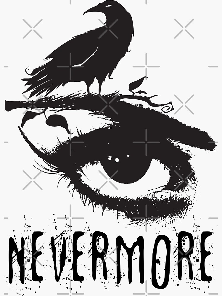 Эскиз тату nevermore