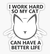Pegatina vida del gato