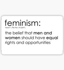 Pegatina La verdadera definición del feminismo