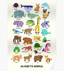 Alfabeto Animal Poster