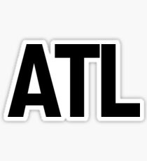 ATL Atlanta Black Ink Sticker