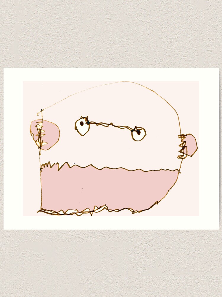 Alternate view of R you kidding? Art Print