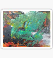 "Tranquility" Expressive Acrylic landscape Sticker