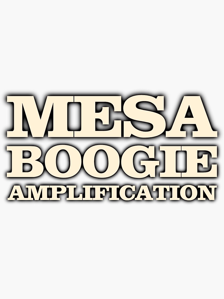 "Mesa boogie Amps" Sticker by kennyn Redbubble
