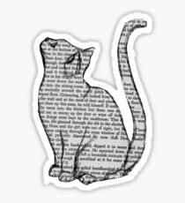 Zeitung schreiben Katze Sticker