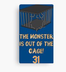 The monster is out of the cage. Canvas Print