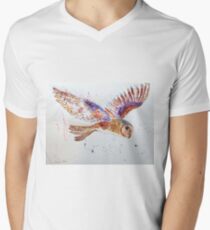 Owl in Flight Men's V-Neck T-Shirt