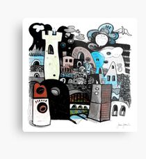 Boxed On Tower Metal Print