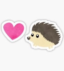 Hedgehog Love Sticker