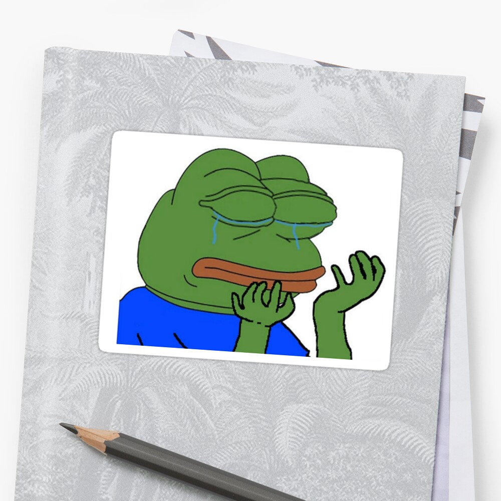 Sad Frog 2 Sticker By Andydalk24 Redbubble 9420