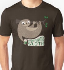 Caffeinated Sloth Unisex T-Shirt