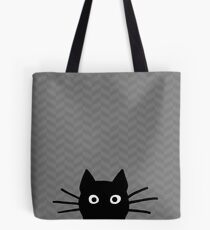 Black Cat Face Tote Bag