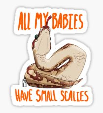 Scaly Snake Babies Sticker
