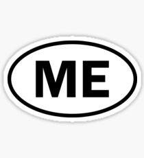 Maine - ME - oval sticker and more Sticker