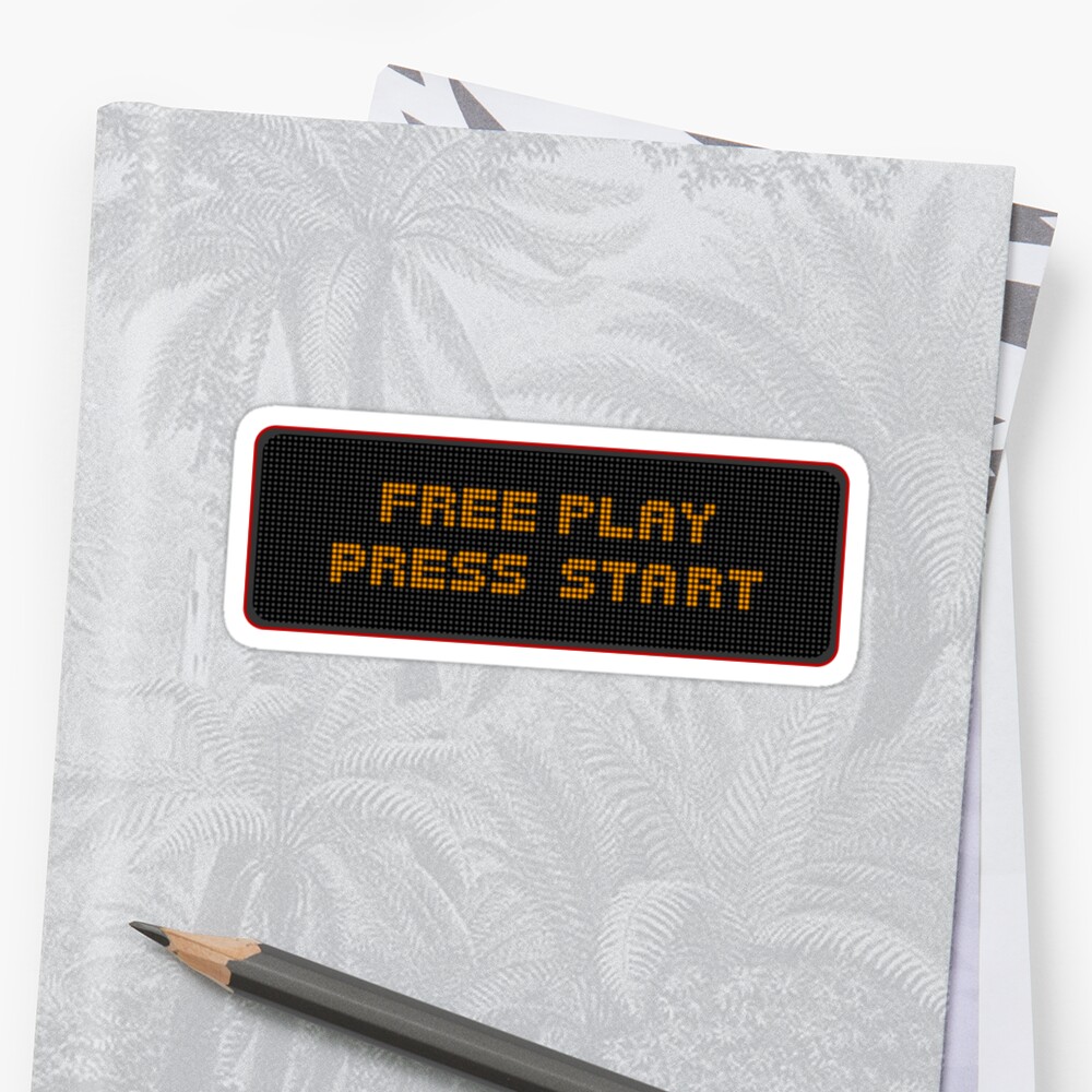 "Free Play" Sticker by PinMatt | Redbubble