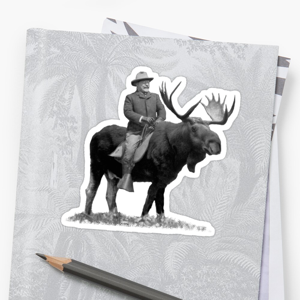 roosevelt riding a moose