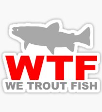 Pegatina WTF - WE TRATA DE PESCADO