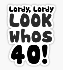 40th birthday Sticker