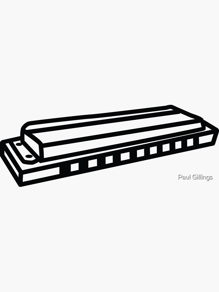 "Mouth Organ" Sticker by paulgillings76 Redbubble