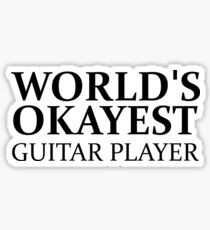 Pegatina JUGADOR DE GUITARRAS MÁS OK DEL MUNDO