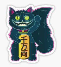DER CHESHIRE MANEKI-NEKO CAT Sticker