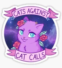Pegatina Gatos contra llamadas de gato