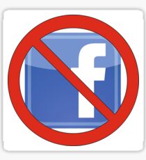 Anti Facebook Stickers | Redbubble