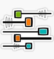 Mid-Century moderne Zusammenfassung Sticker