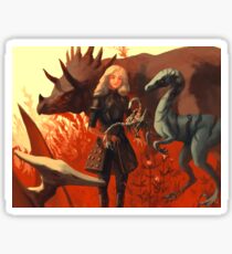 Dinosaurier-Ritter Sticker