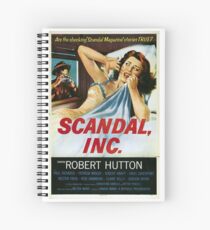 Classic Movie Poster - Scandal, Inc Spiral Notebook